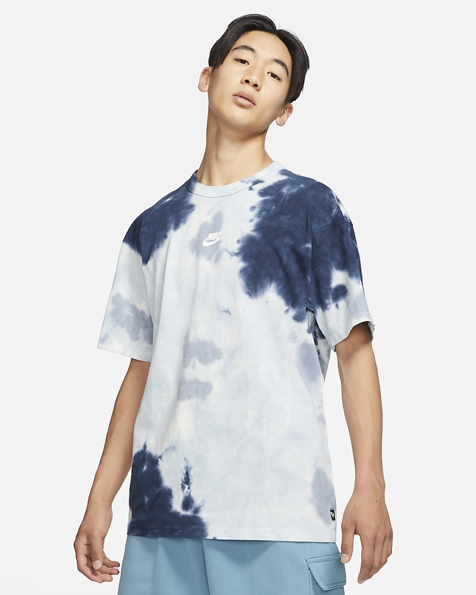 Nike Sportswear Premium Essentials Men's Tie-Dye T-Shirt - Light Armory Blue/White/Ashen Slate/White