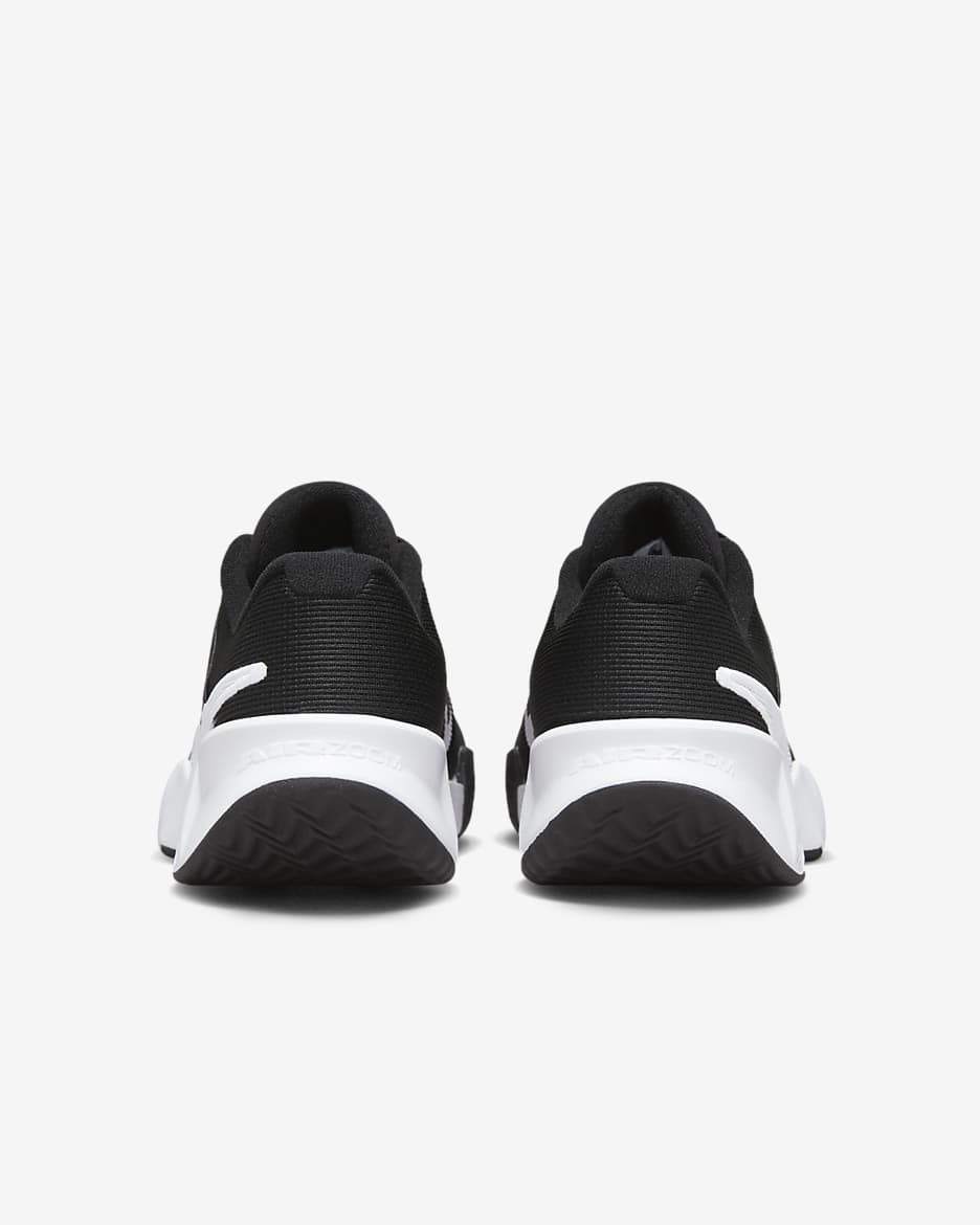 Chaussure de tennis pour terre battue Nike GP Challenge Pro pour femme - Noir/Noir/Blanc