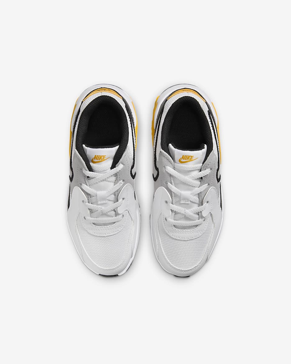 Nike Air Max Excee Younger Kids' Shoes - White/University Gold/Wolf Grey/Black