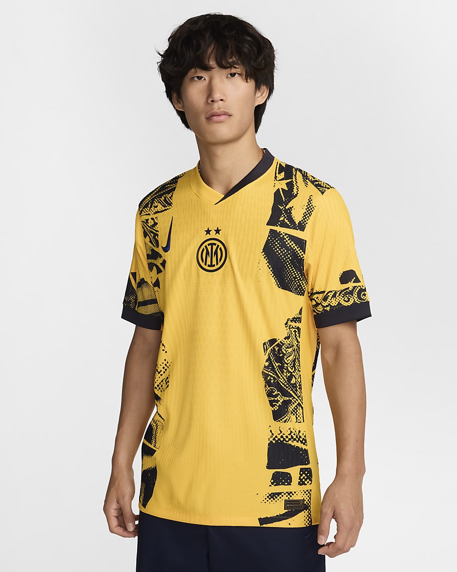 Tercera equipación Match Inter de Milán 2024/25 Camiseta de fútbol Authentic Nike Dri-FIT ADV - Hombre - University Gold/Blackened Blue/University Gold/Lyon Blue