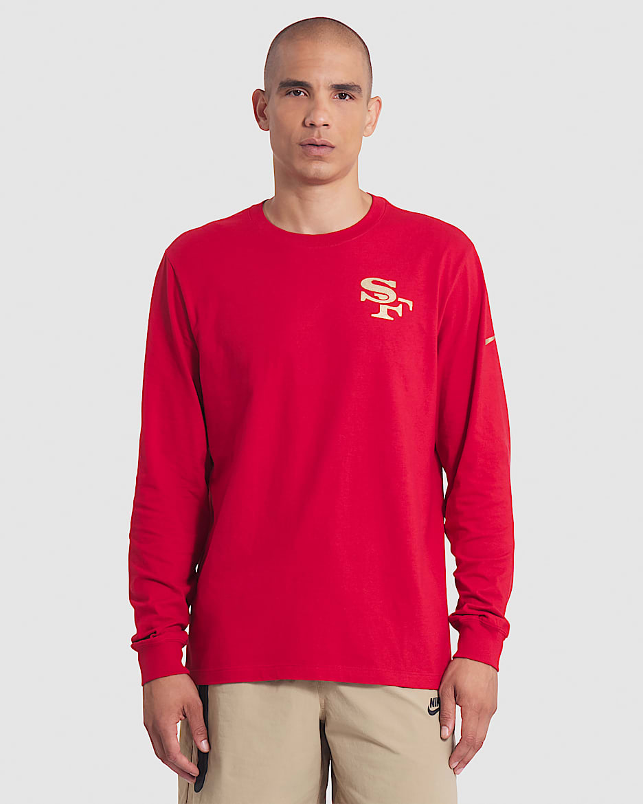 San Francisco 49ers Rivalries Collection Essential Men's Nike NFL Long-Sleeve T-Shirt - Red