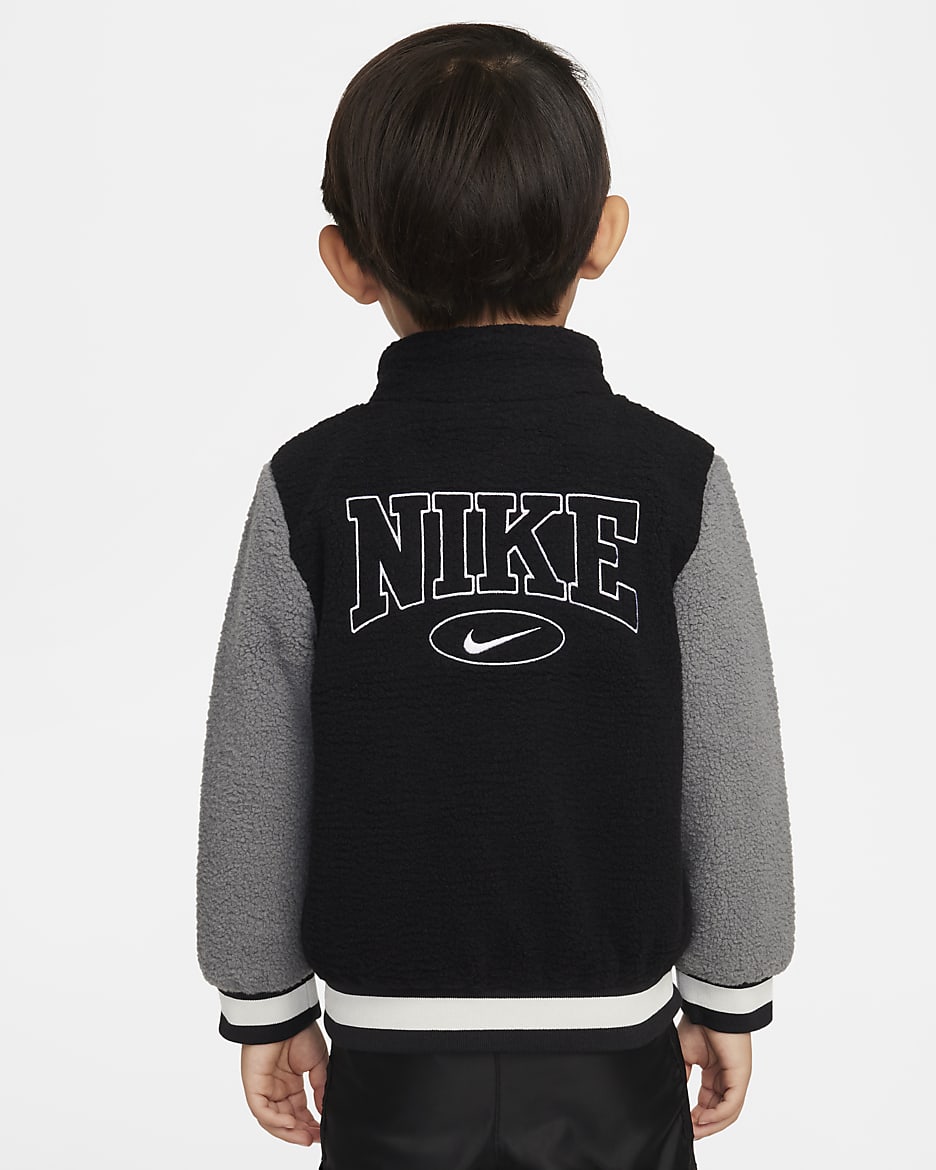 Nike hochflorige Jacke (Babys) - Schwarz