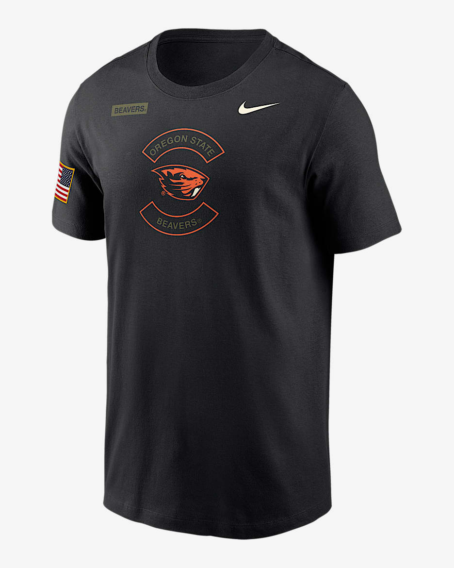Oregon State Beavers Team Issue Men's Nike Dri-FIT T-Shirt - Black
