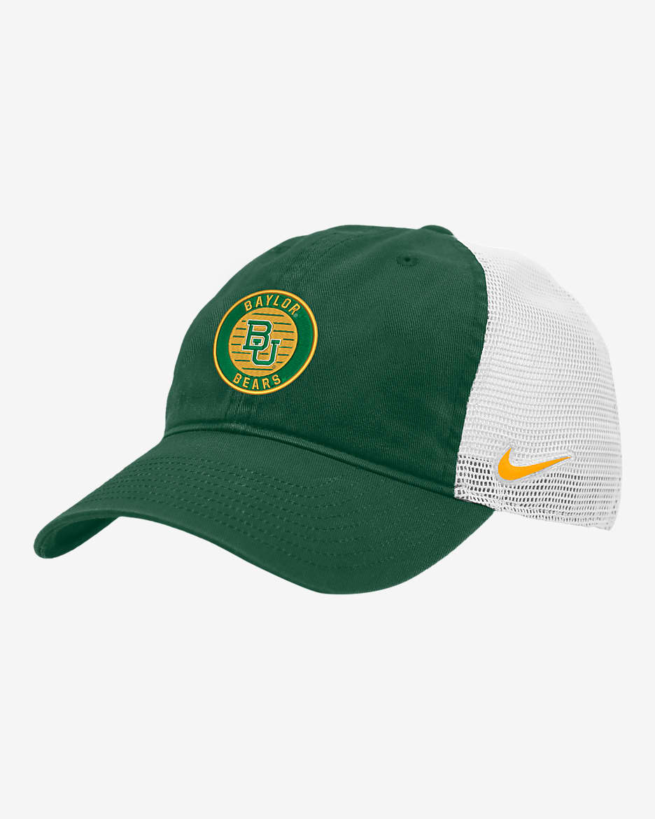Baylor Heritage86 Nike College Trucker Hat - Gorge Green