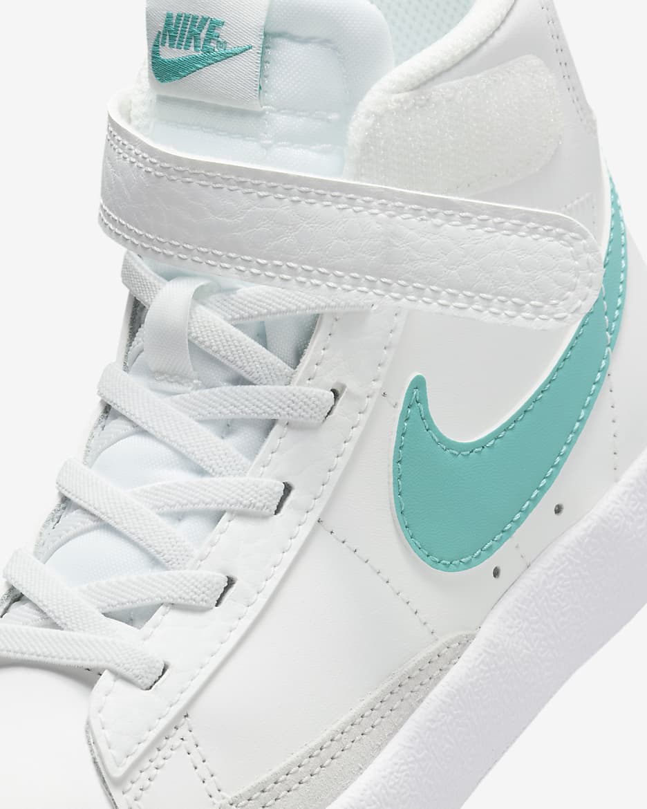 Nike Blazer Mid '77 Younger Kids' Shoes - Summit White/White/Photon Dust/Dusty Cactus