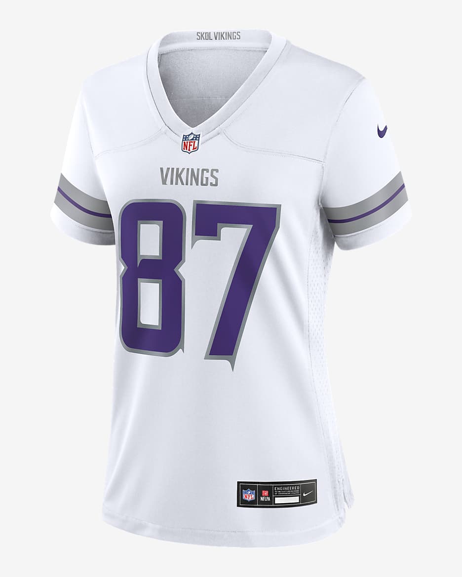 T.J. Hockenson Minnesota Vikings Women's Nike NFL Game Football Jersey - White