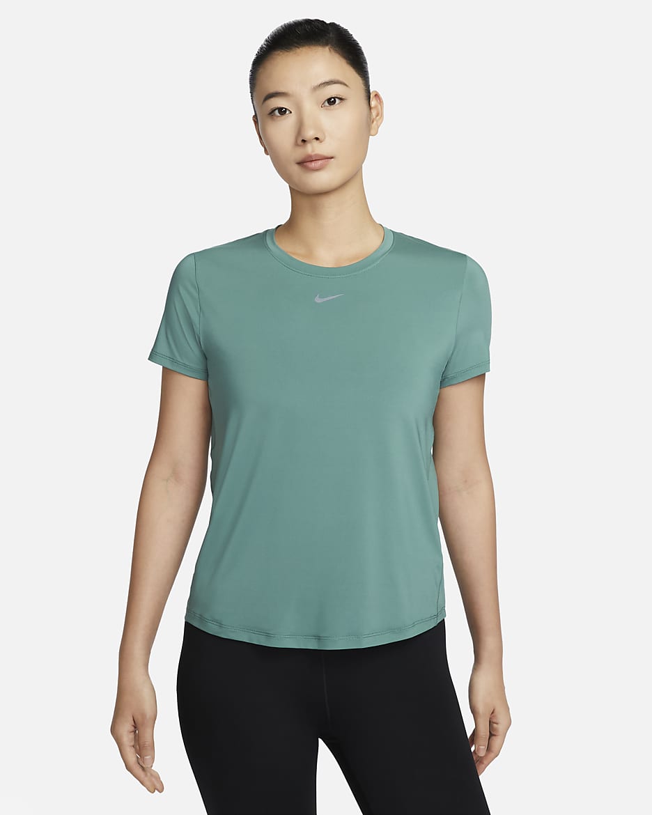 ナイキ ワン クラシック ウィメンズ Dri-FIT ショートスリーブ トップ - バイコスタル/ブラック