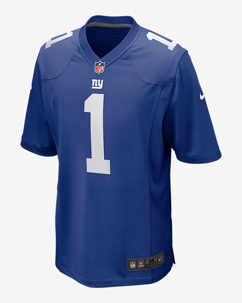 Malik Nabers New York Giants Men's Nike NFL Game Jersey - Rush Blue