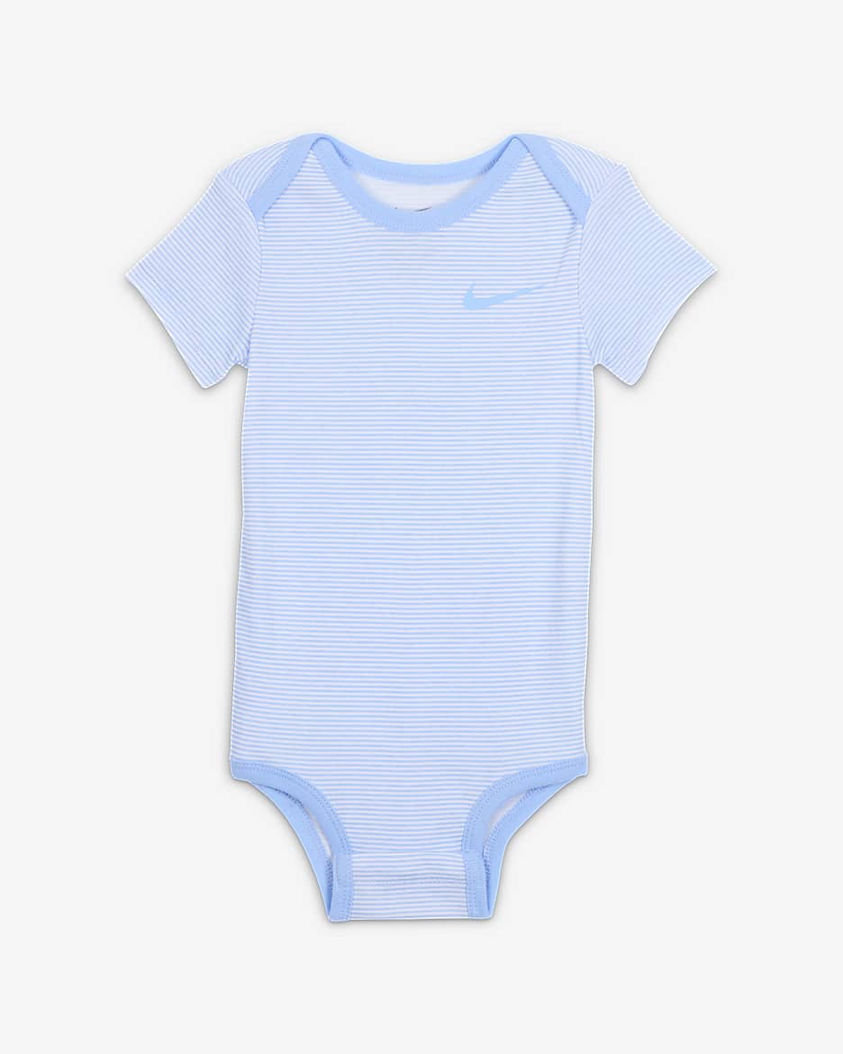 Nike Baby Essentials Baby (12-24M) 3-Piece Bodysuit Set - Multi-Color/Cobalt Bliss