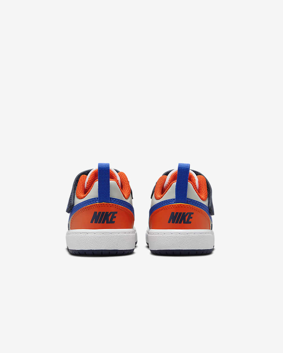 Nike Court Borough Low Recraft Baby/Toddler Shoes - Midnight Navy/Team Orange/Light Silver/Hyper Royal