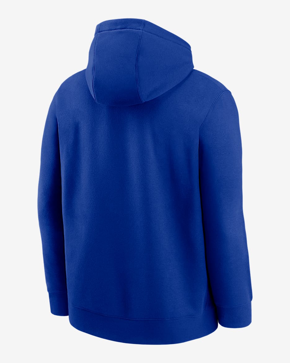 New England Patriots Rewind Club Logo Men's Nike NFL Pullover Hoodie - Old Royal