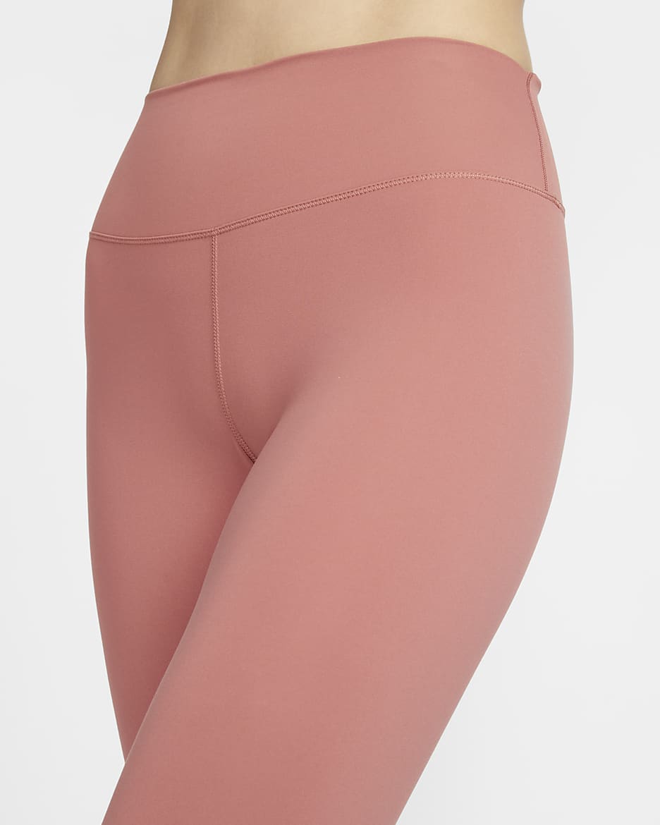 Nike One Women's High-Waisted 7/8 Leggings - Canyon Pink/Black