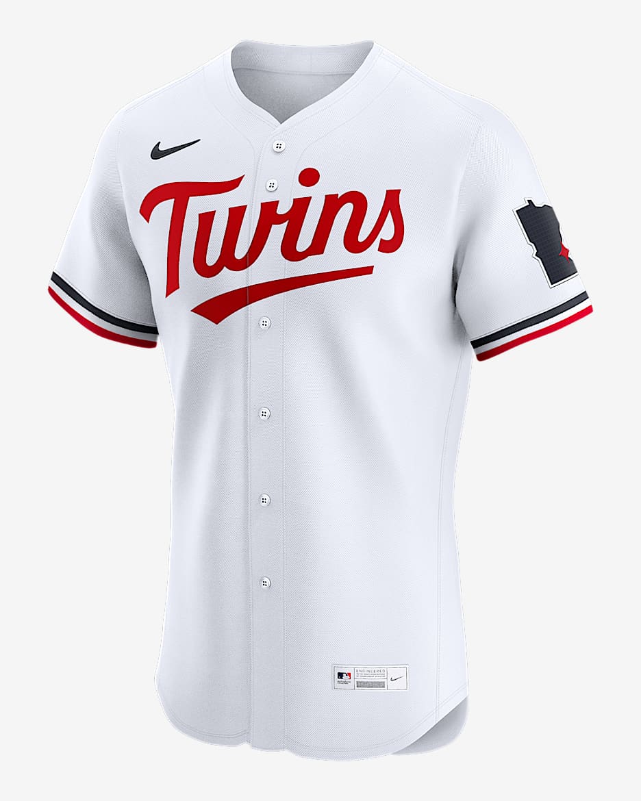 Minnesota Twins Men's Nike Dri-FIT ADV MLB Elite Jersey - White
