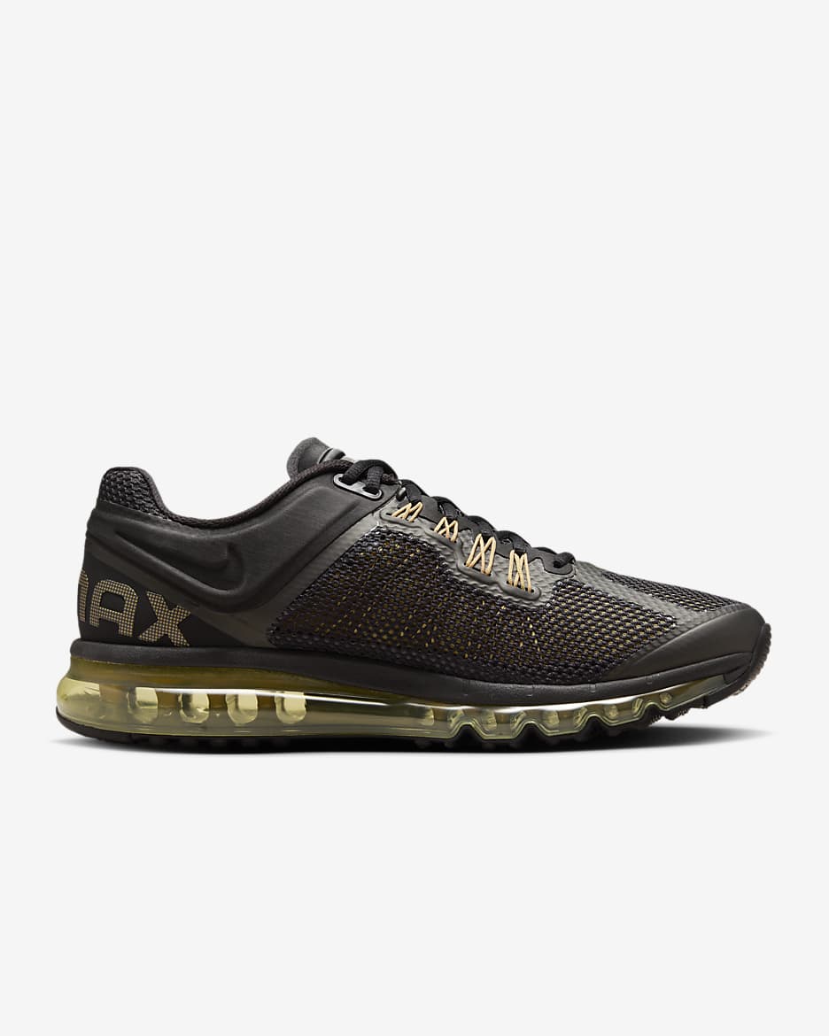 Tenis para hombre Nike Air Max 2013 - Negro/Oro liso/Oro metalizado