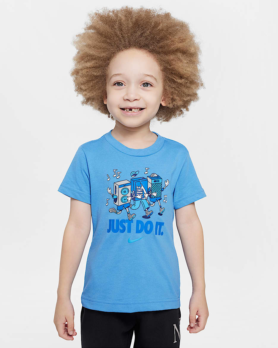Nike Toddler Music Boxy Pals T-Shirt - Blue Beyond