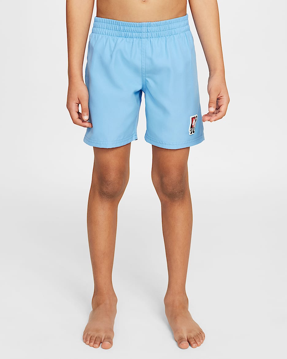 Nike Swim Breaker Traje de baño tipo short de voleibol con forro interior de 13 cm para niños talla pequeña - Azul universitario