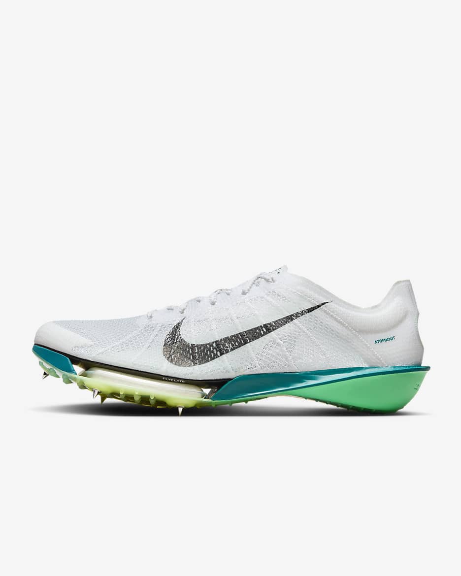 Nike Victory 2 Track & Field Distance Spikes - White/Bright Spruce/Electric Algae/Black
