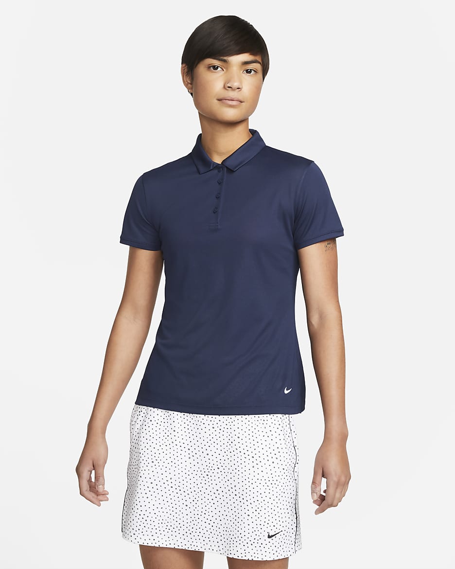 Nike Dri-FIT Victory Women's Golf Polo - College Navy/White