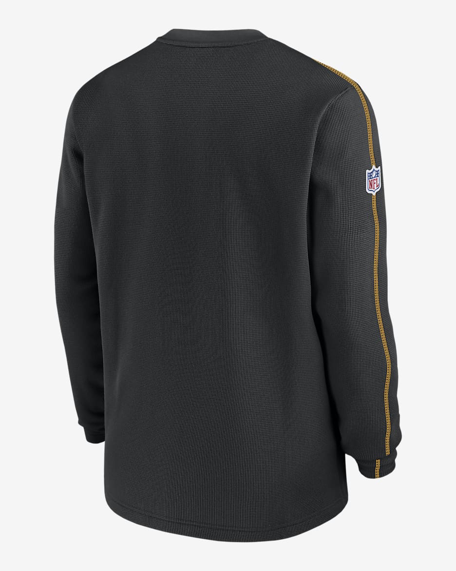 Pittsburgh Steelers Sideline Coach Men’s Nike NFL Long-Sleeve Top - Black