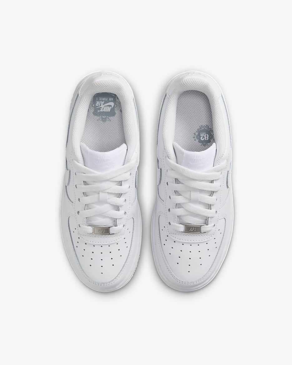 Chaussure Nike Air Force 1 LE pour ado - Blanc/Blanc/Blanc/Blanc