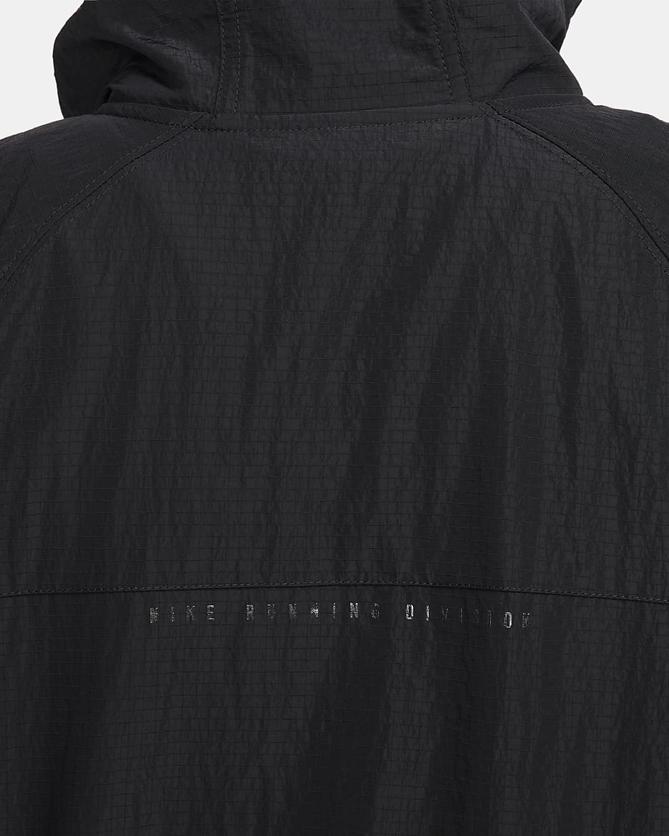 Nike Running Division Repel-Jacke für Damen - Schwarz/Schwarz