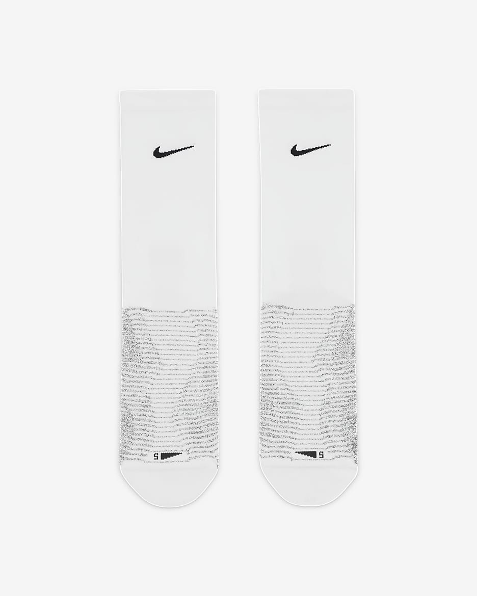 Calze da calcio NikeGrip Vapor Strike di media lunghezza - Bianco/Nero