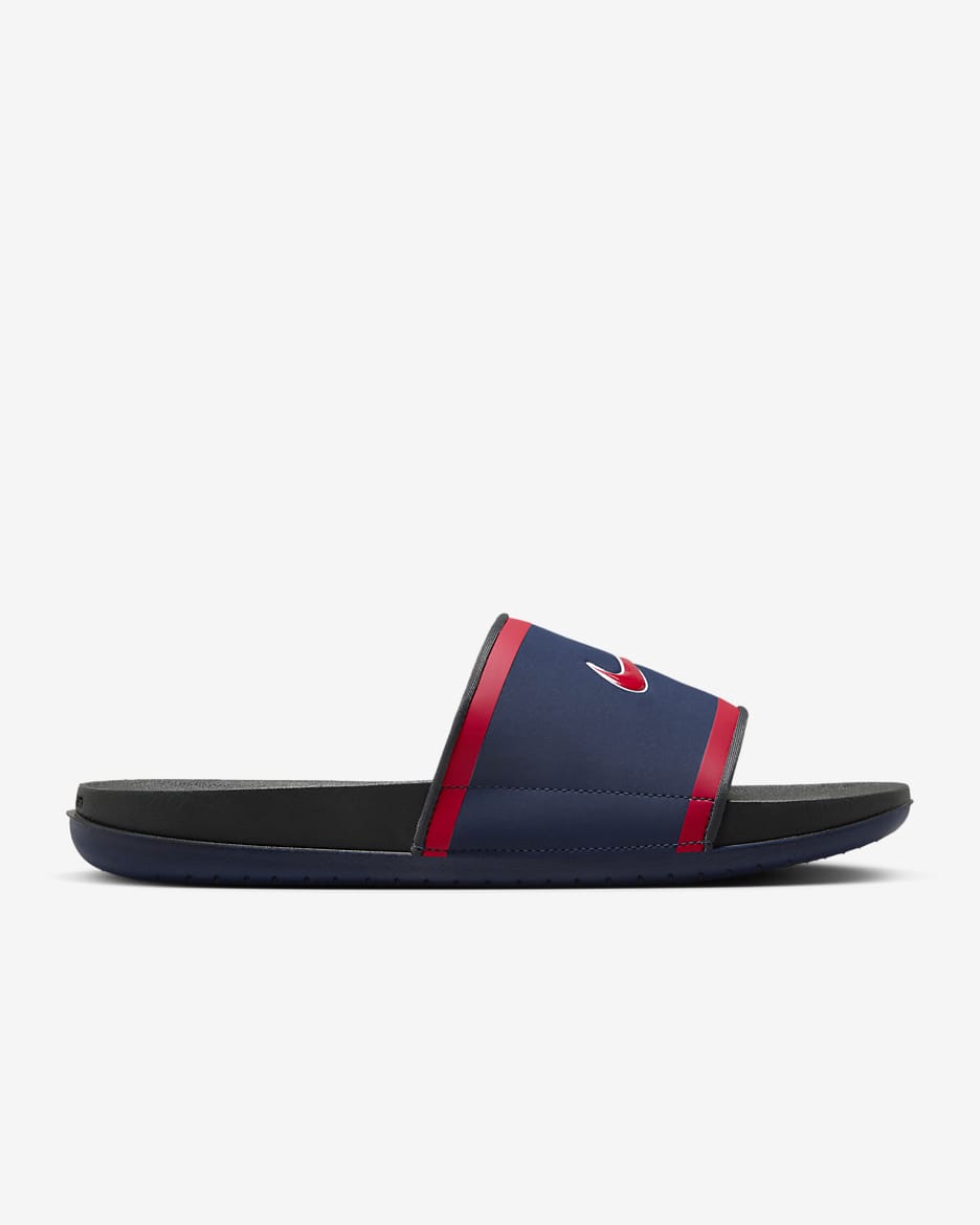 Nike Offcourt (St. Louis Cardinals) Offcourt Slides - Midnight Navy/Dark Smoke Grey/Sport Red