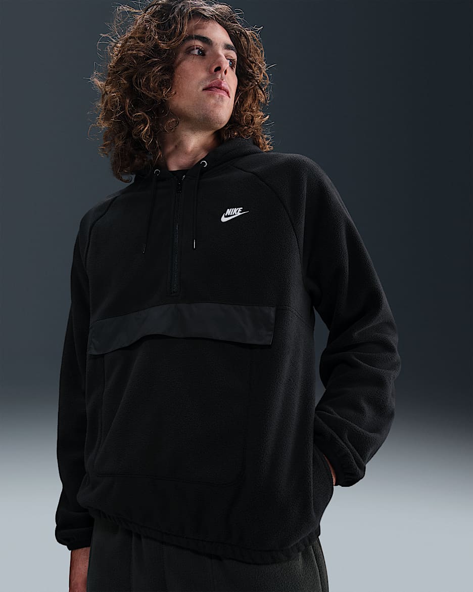 Nike Sportswear Club Men's Winterized Top - Black/White