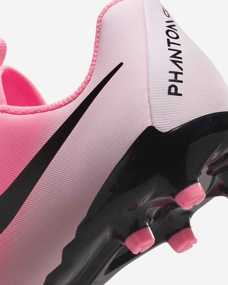 Scarpa da calcio a taglio basso MG Nike Jr. Phantom GX 2 Academy – Bambino/a | Ragazzo/a - Sunset Pulse/Nero