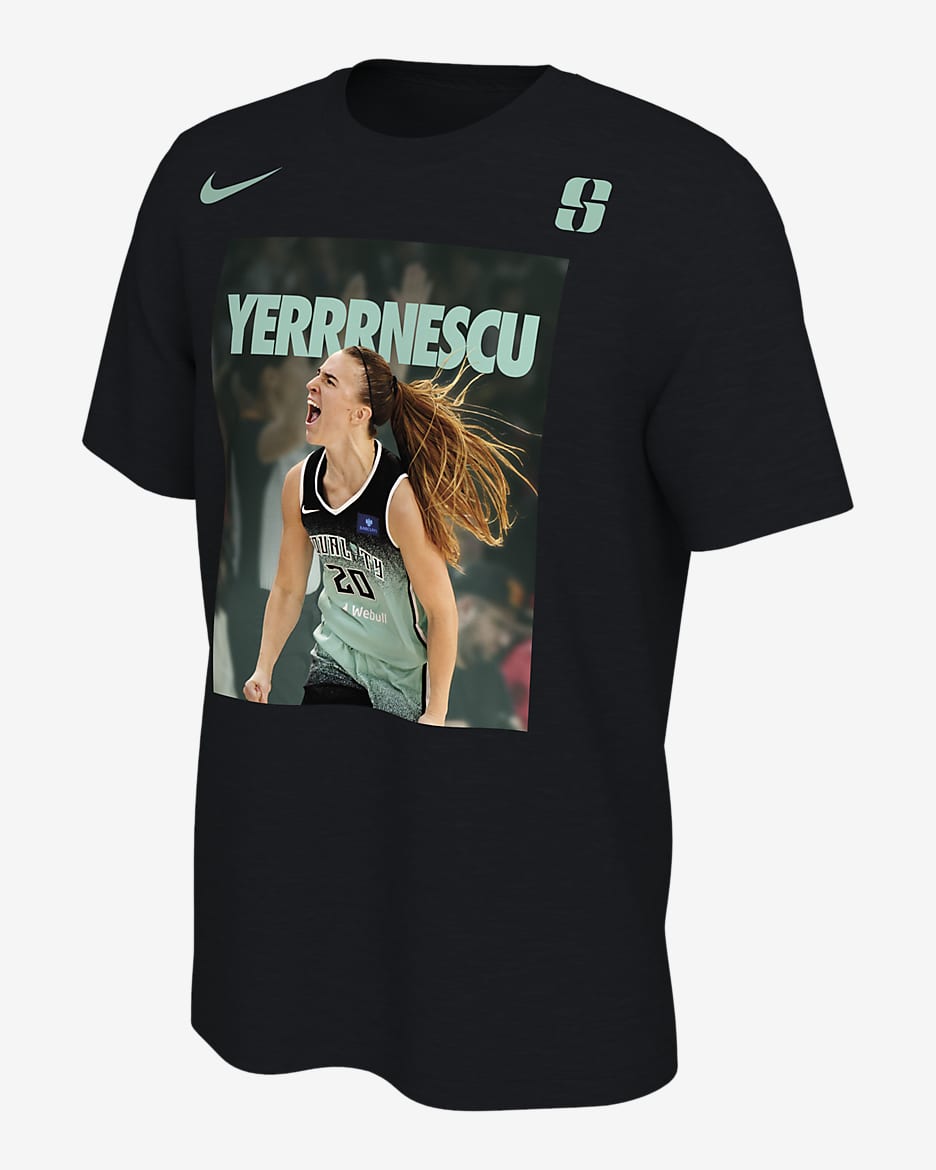 Playera Nike de la WNBA Sabrina Ionescu - Negro