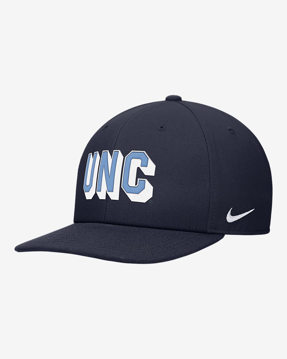 UNC Nike College Snapback Hat - Navy