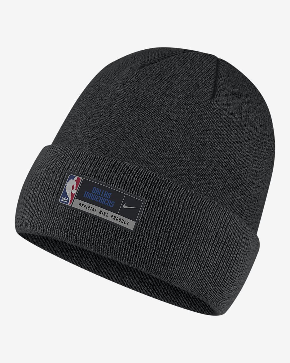 Gorro con dobladillo Nike de la NBA Dallas Mavericks - Negro