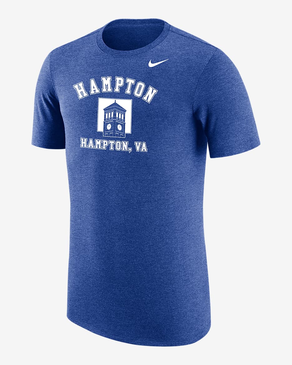 Hampton Men's Nike College T-Shirt - Blue