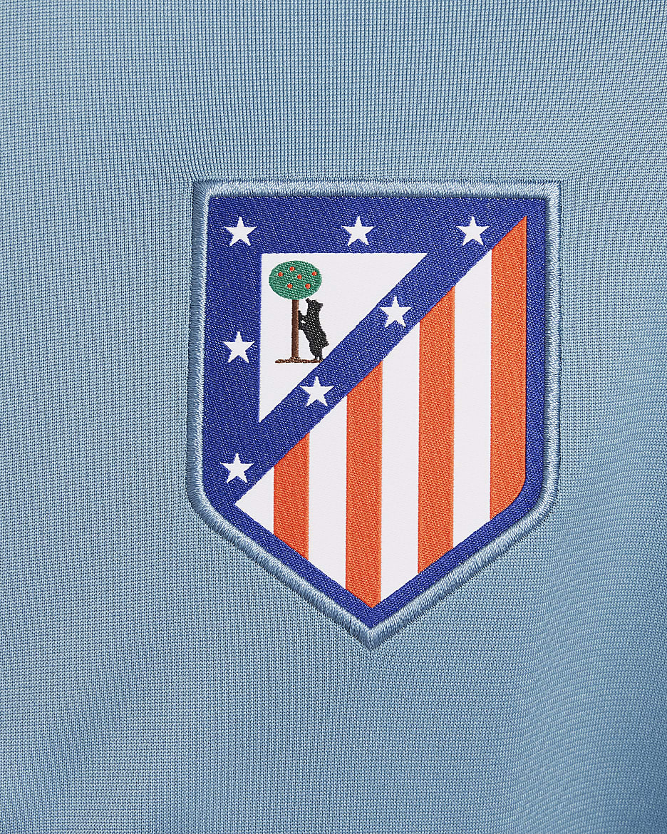 Atlético Madrid Strike Nike Dri-FIT knit voetbaltrainingspak voor kids - Noise Aqua/Flat Pewter/Light Iron Ore/Light Crimson