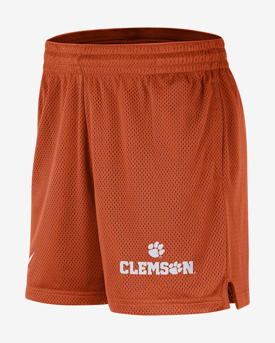 Clemson Men's Nike Dri-FIT College Knit Shorts - University Orange/White