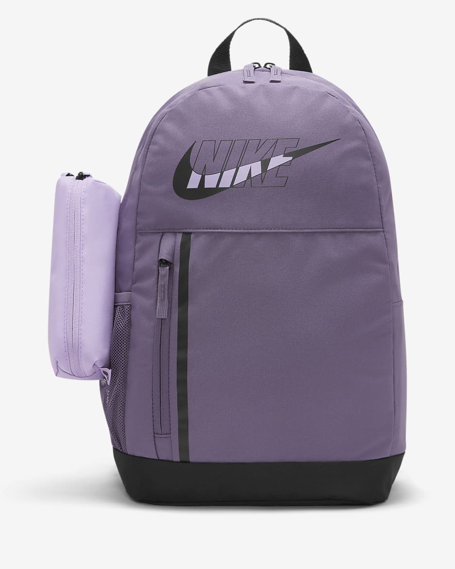 Mochila con gráfico para niños Nike Elemental (20 L) - Morado cañón/Lila/Negro