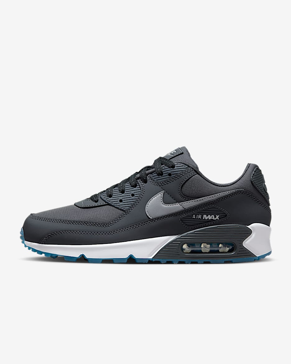 Sapatilhas Nike Air Max 90 para homem - Anthracite/Azul Industrial/Branco/Prateado Reflect