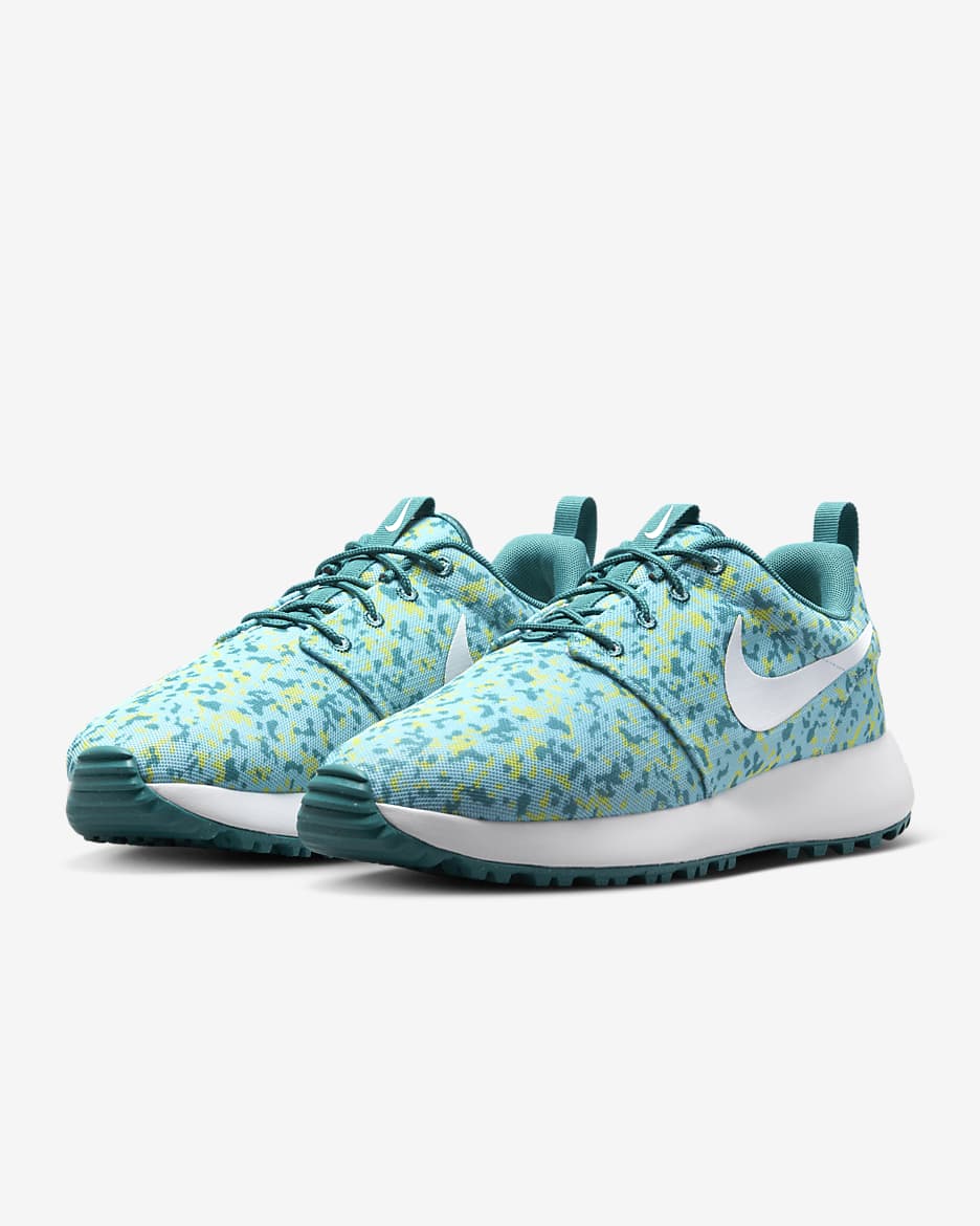 Tenis de golf para hombre Roshe G Next Nature - Océano felicidad/Azul verdoso mineral/Tinte limón/Blanco