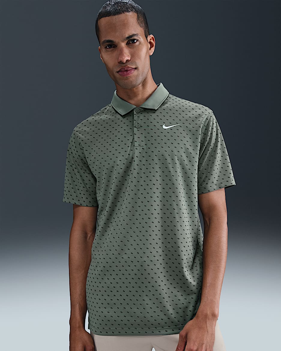 Polo de golf Dri-FIT para hombre Nike Victory+ - Verde arcilla/Blanco