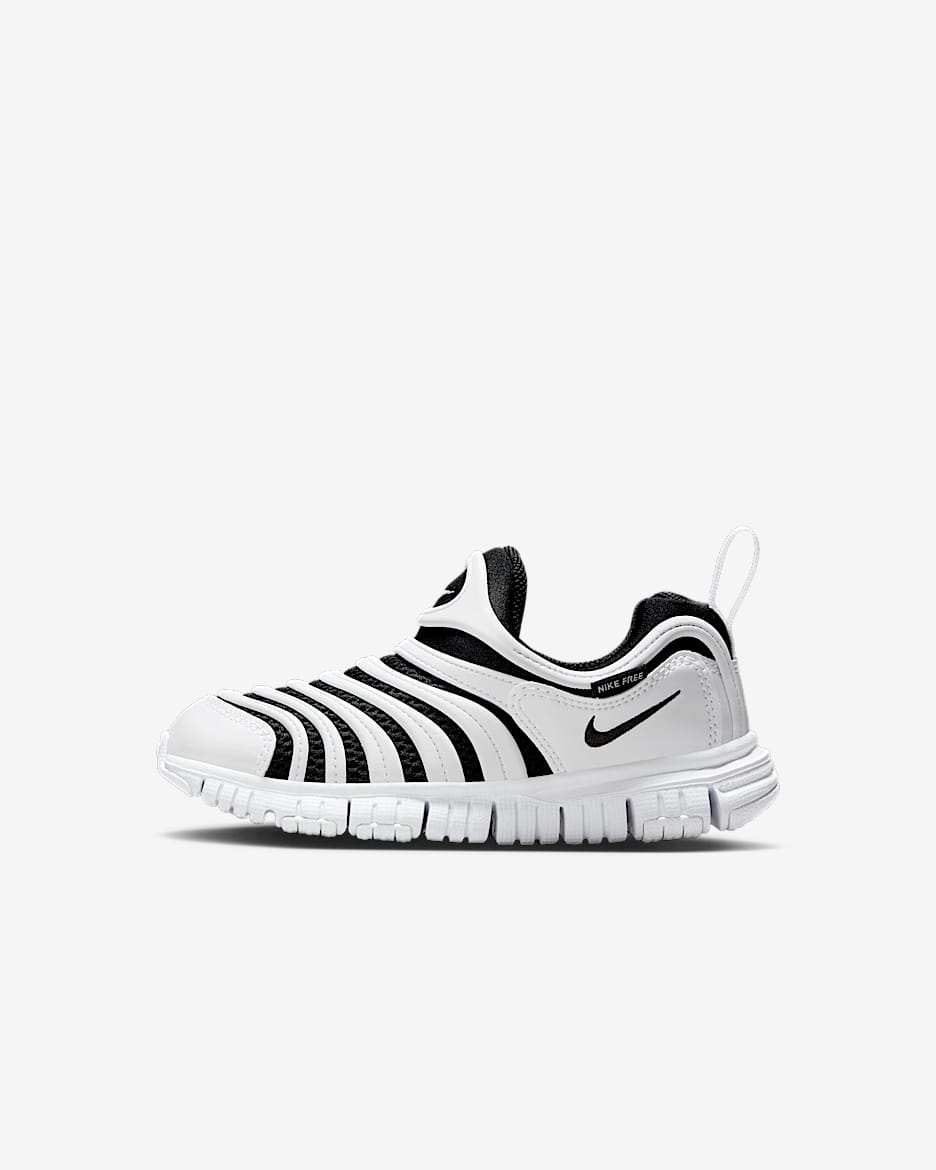 Tenis para niños de preescolar Nike Dynamo Free - Blanco/Negro