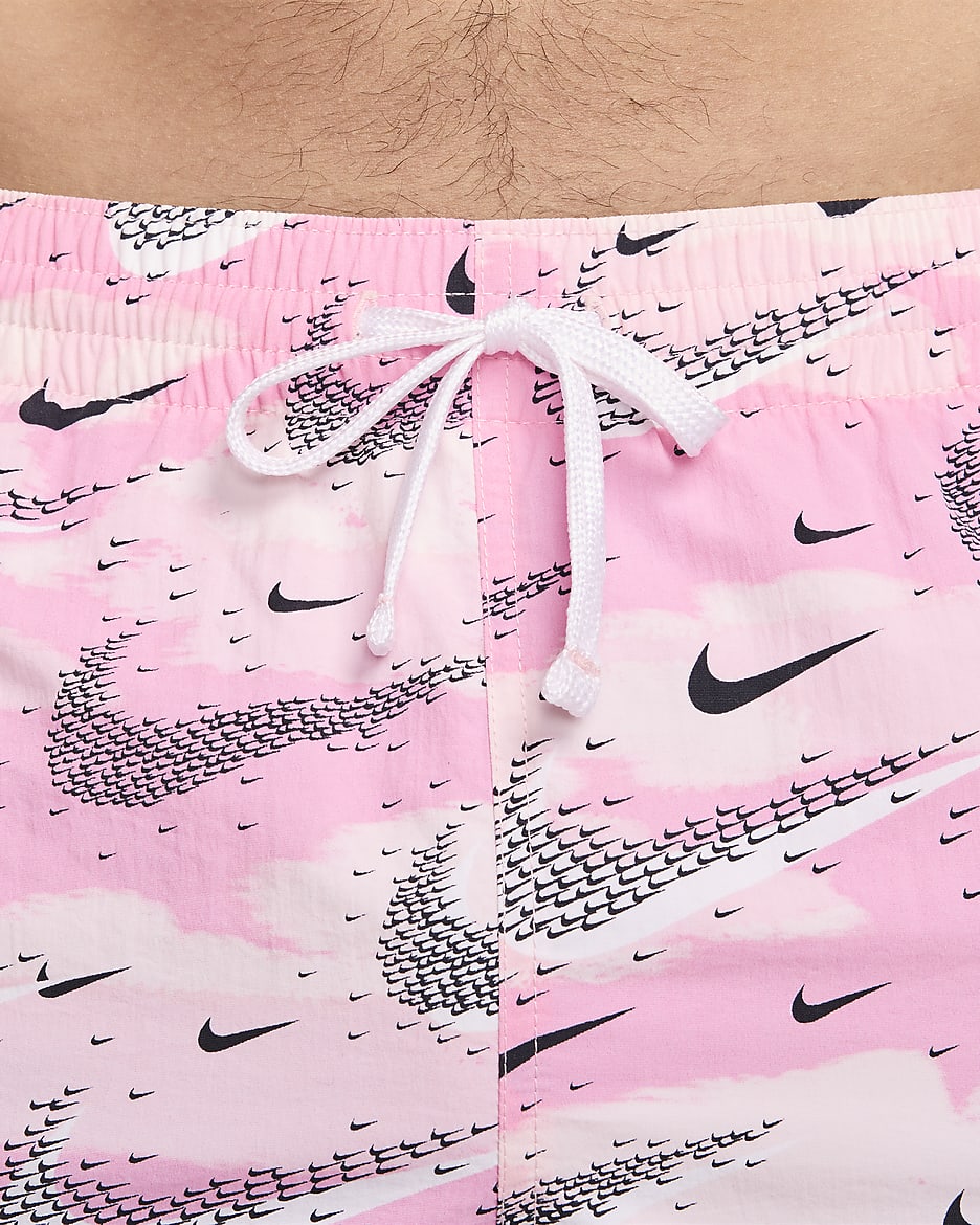 Nike Swim Flock Men's 5" Volley Shorts - Pink Rise