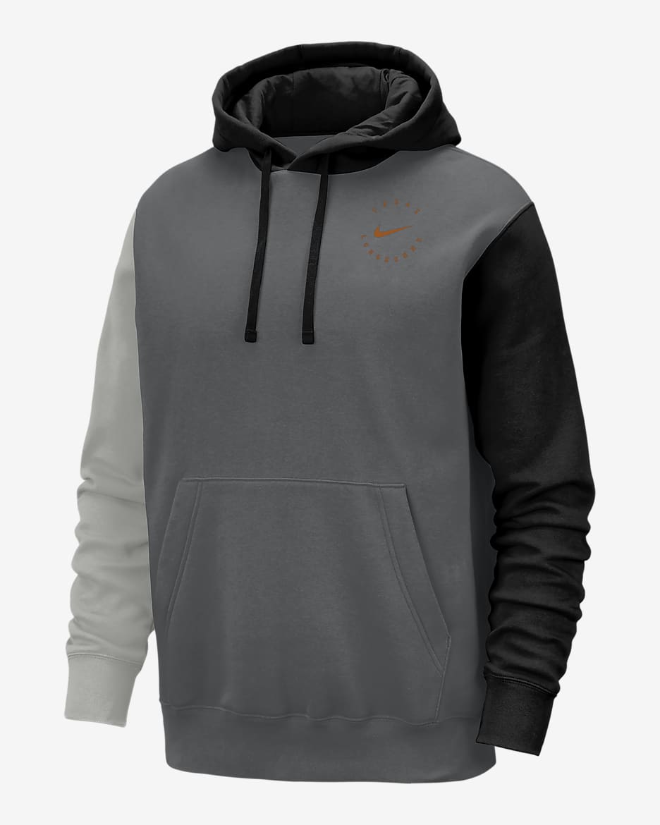 Texas Club Fleece Men's Nike College Hoodie - Iron/Black