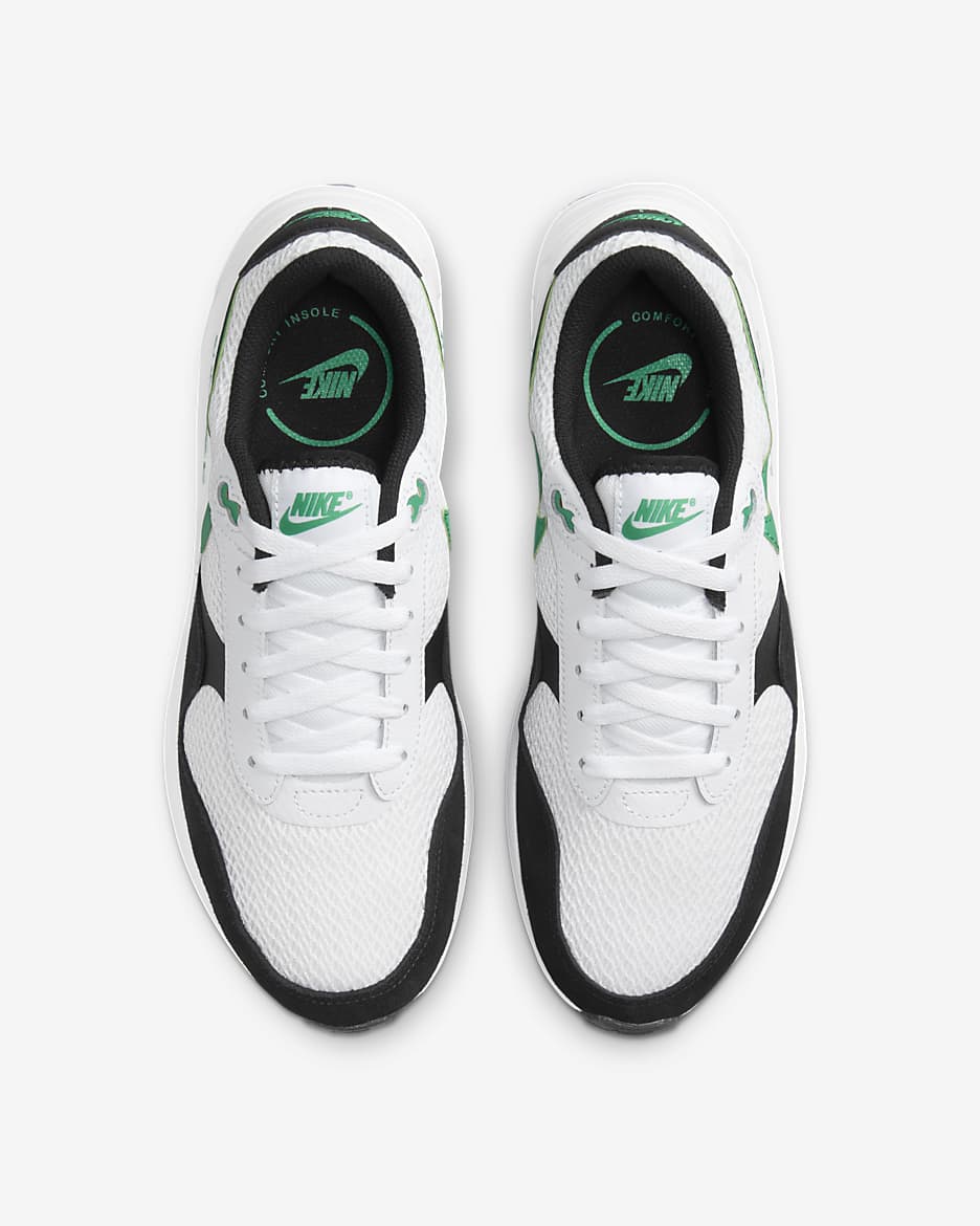 Nike Air Max SYSTM Men's Shoes - White/Black/Stadium Green