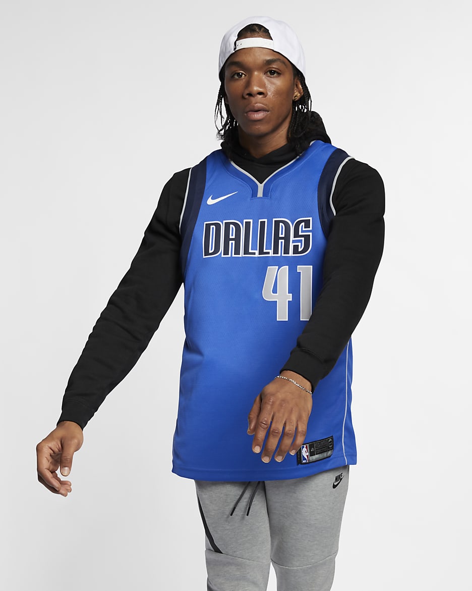 Mavericks Icon Edition Nike NBA Swingman Jersey - Game Royal/College Navy