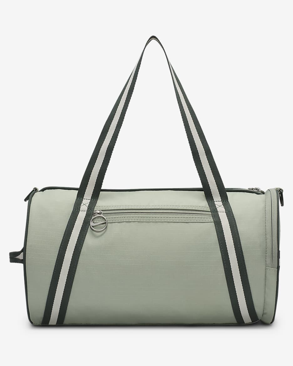 กระเป๋า Duffel สไตล์เรโทร Nike Heritage (13 ล.) - Jade Horizon/Vintage Green/Summit White