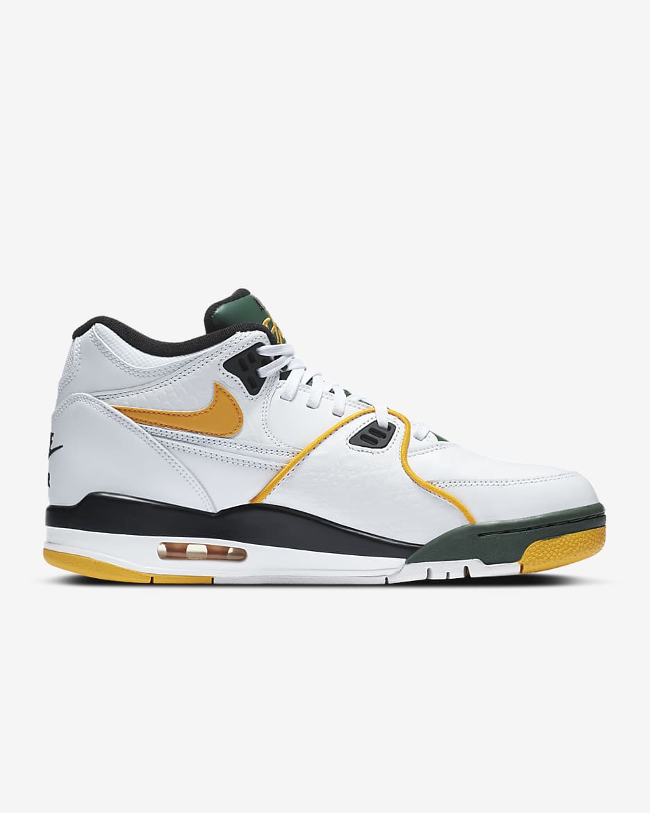 Nike Air Flight 89 Men's Shoe - White/Fir/Black/Del Sol