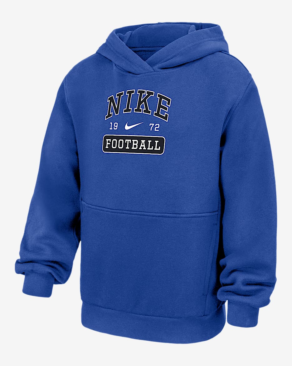 Nike Club Fleece Big Kids' Football Pullover Hoodie - Game Royal