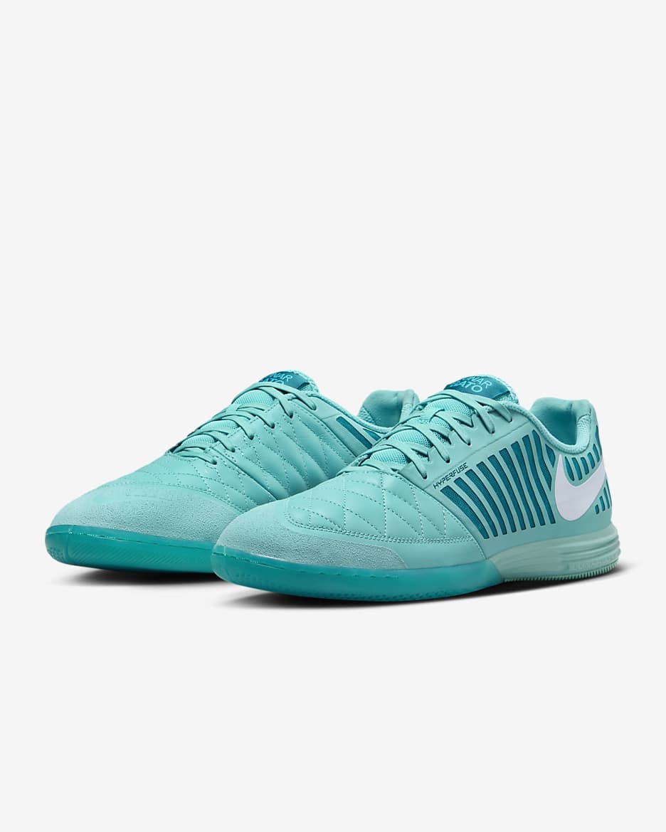 Nike Lunar Gato II Indoor Court Low-Top Football Shoes - Green Frost/White