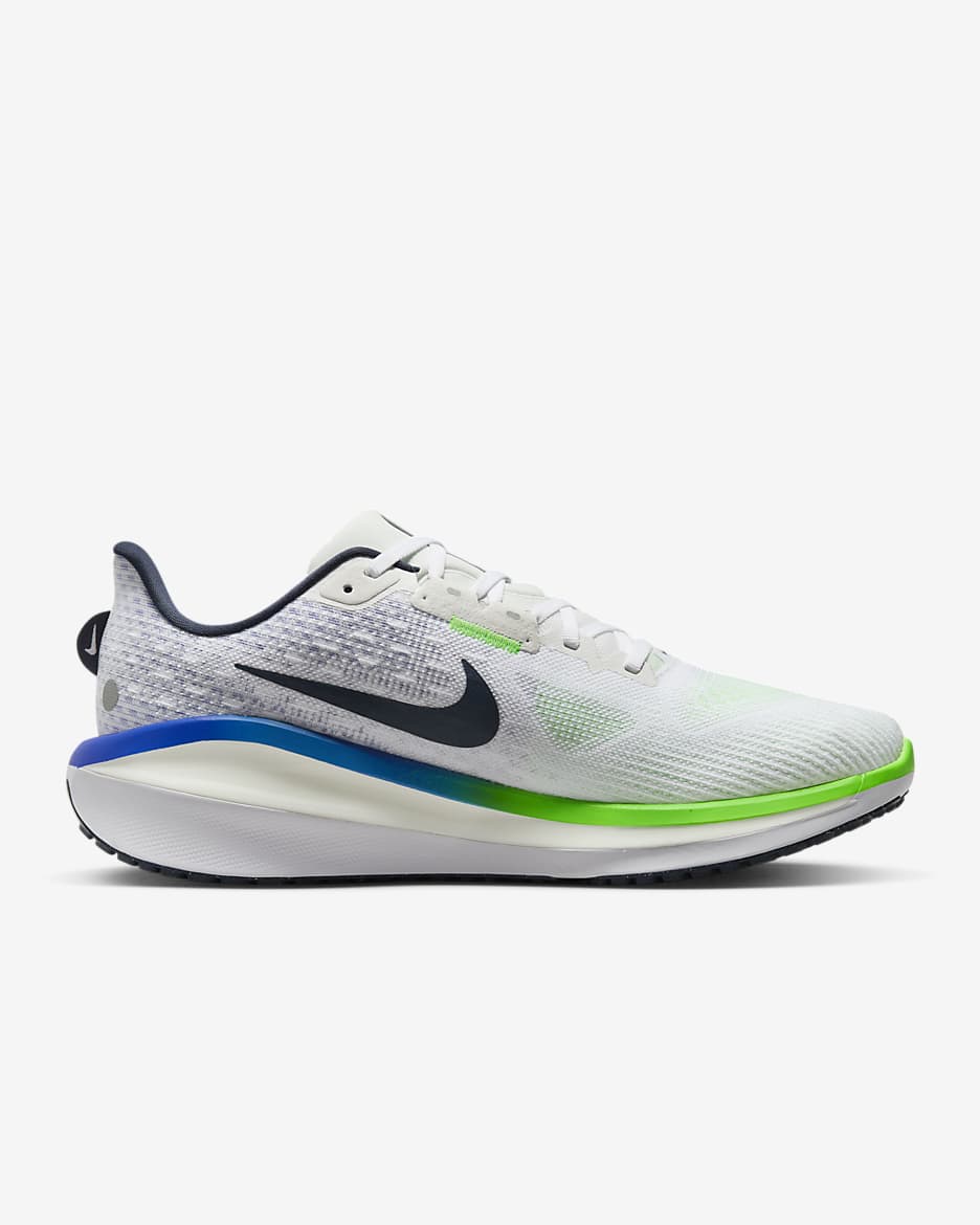 Nike Vomero 17 Men's Road Running Shoes - White/Platinum Tint/Racer Blue/Thunder Blue