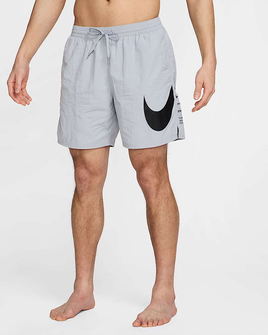 Nike Swim Breaker Men's 7" Fully Lined Volley Shorts - Wolf Grey